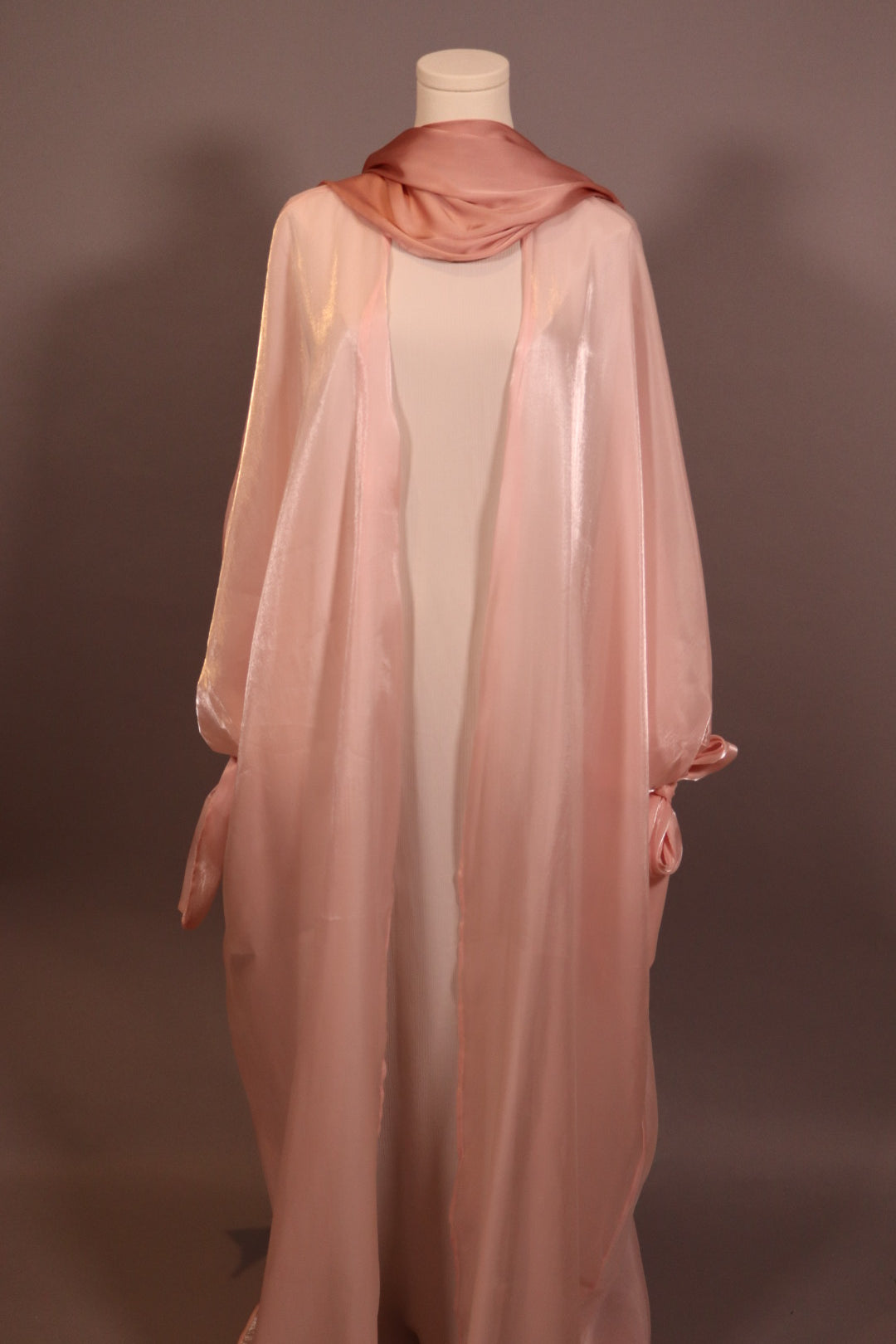 Glossy Organza Kaftan Abaya