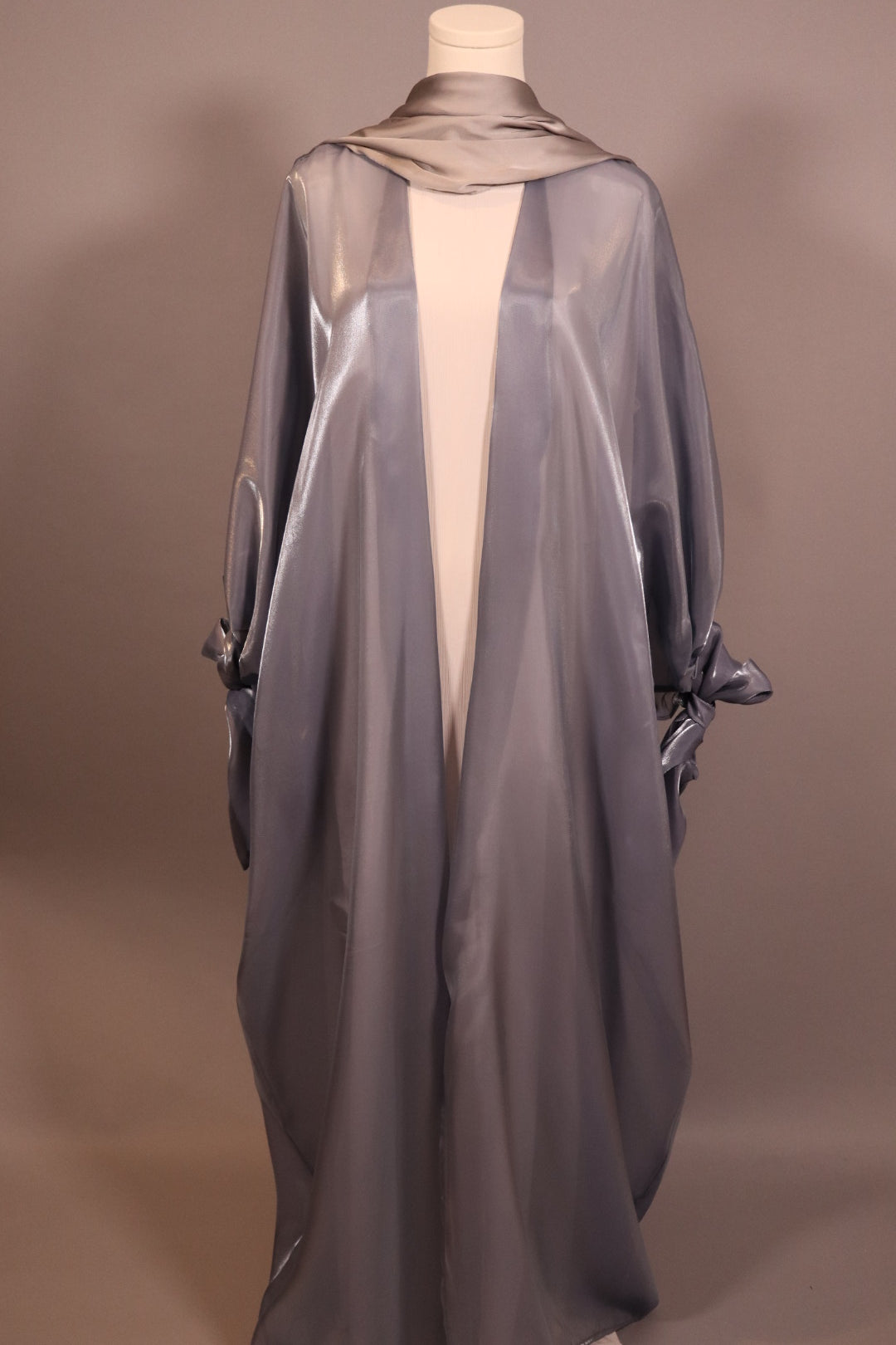 Glossy Organza Kaftan Abaya
