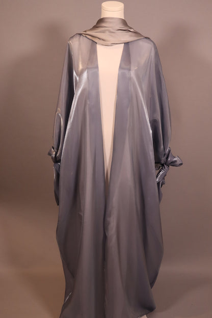 Glossy Organza Kaftan Abaya